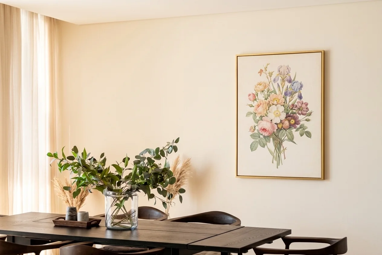 Sala da pranzo fotografata per un annuncio immobiliare a Milano